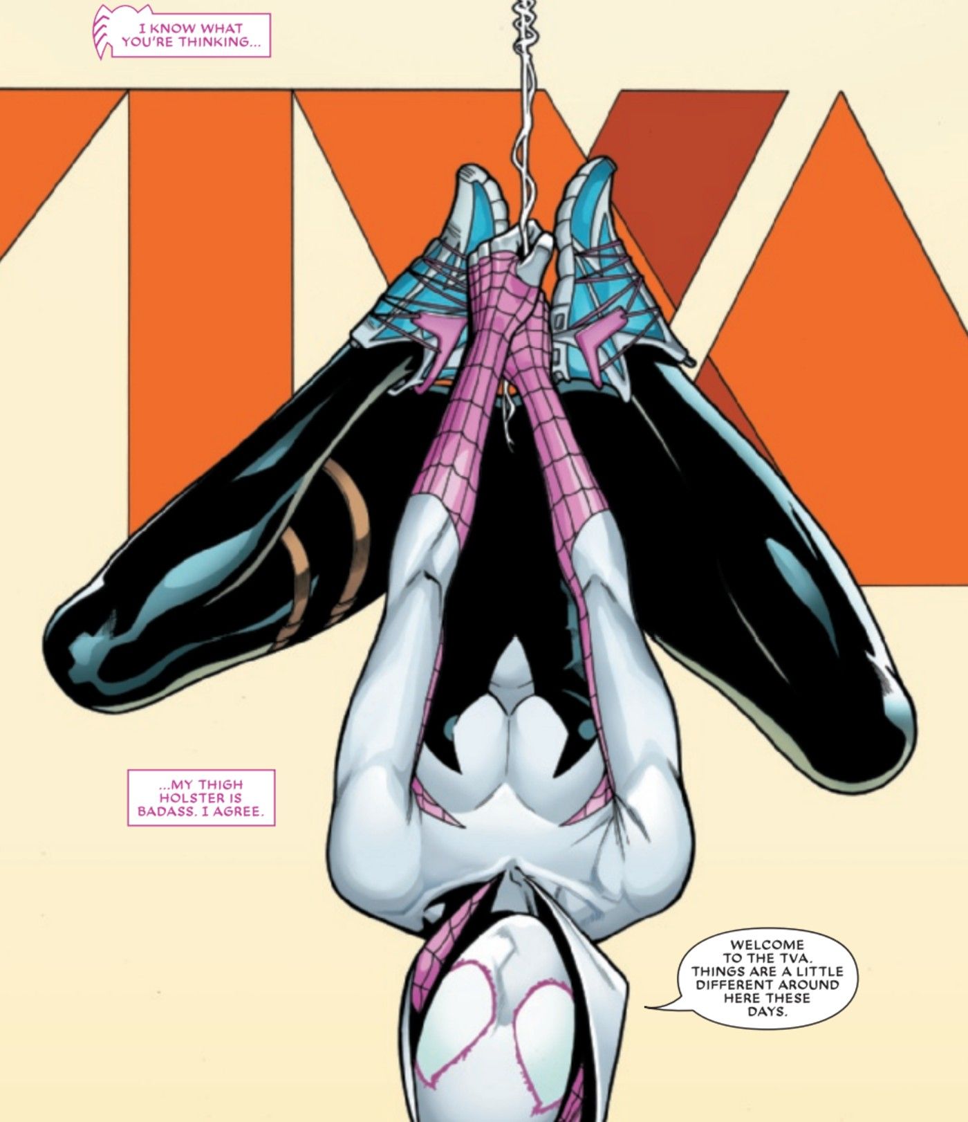 Spider Gwen brise le quatrième mur 2