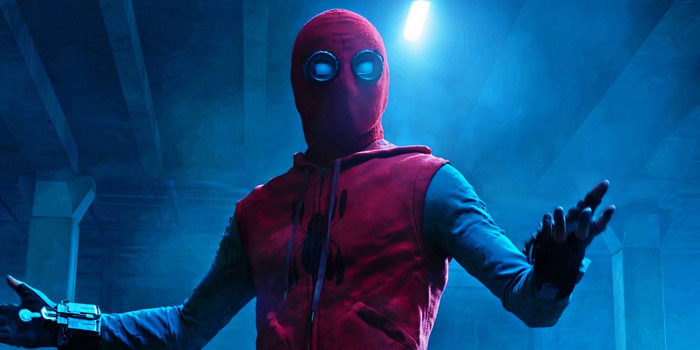 Spider-Man in his first costume in Spider-Man Homecoming