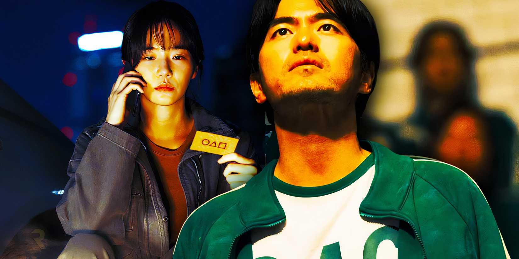 Park Gyu-young's Ne-oul and Lee Jin-wook's Gyeong-seok in Squid Game season 2