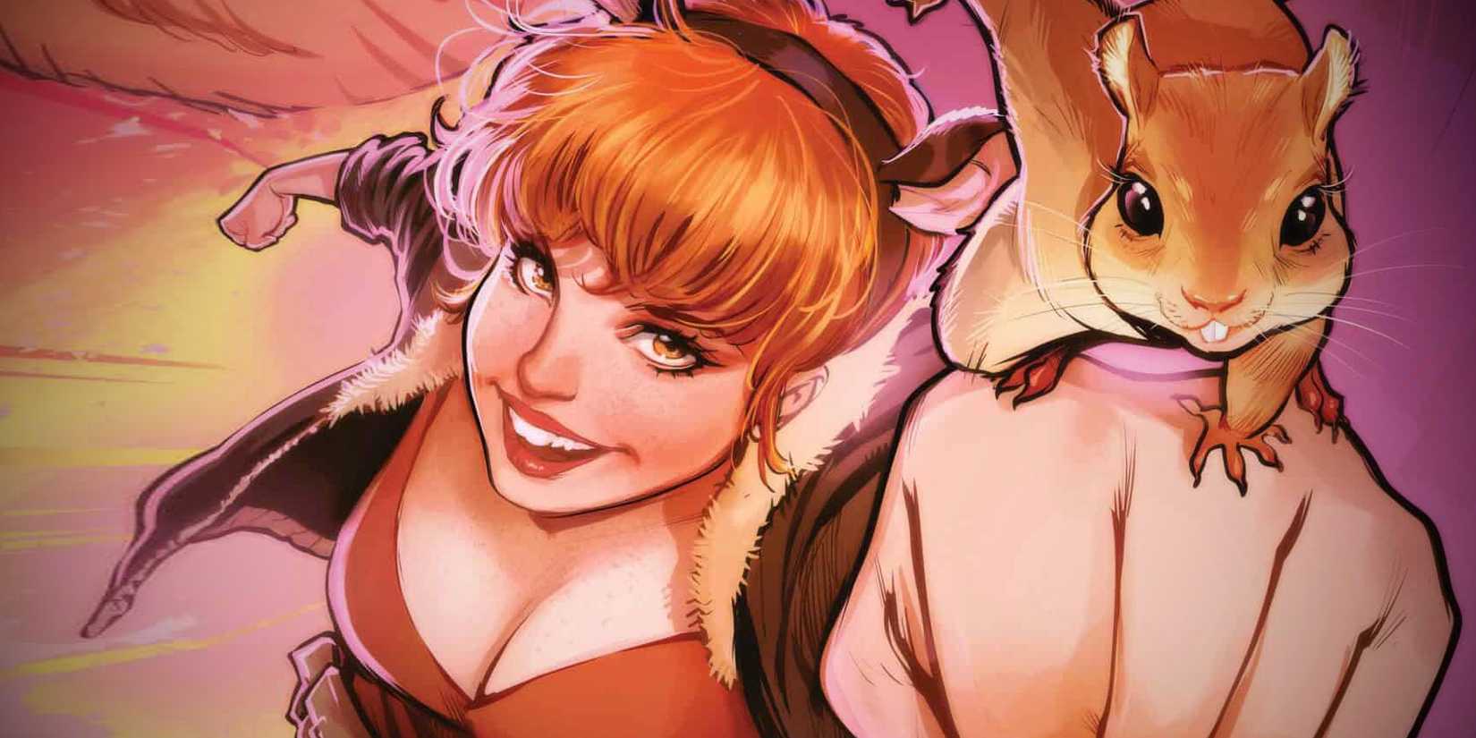 Squirrel Girl Punching in Marvel Comic Art by Lucas Werneck