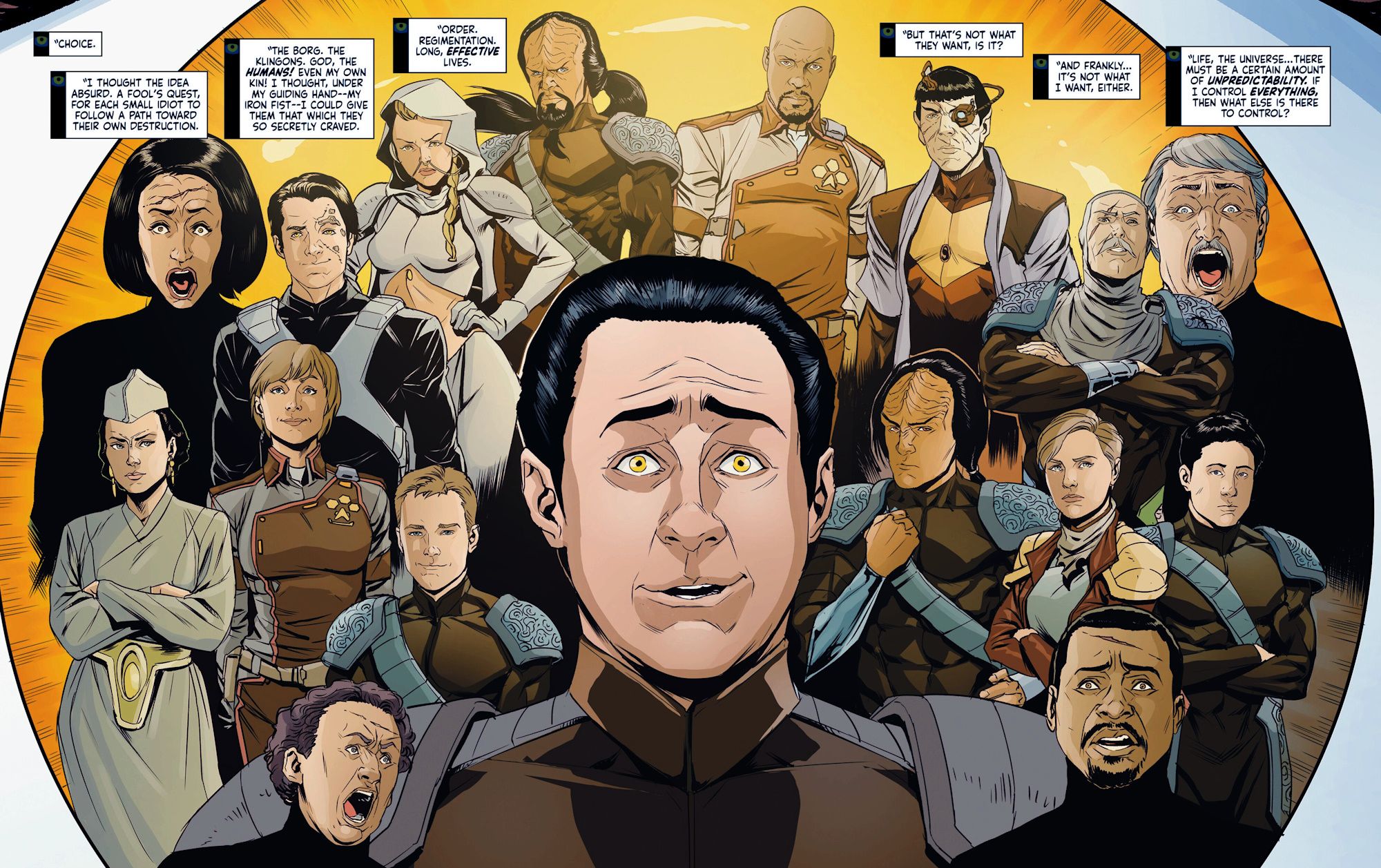 Star Trek #500 Vision of Lore War Alternate Universe