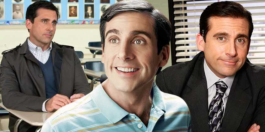 Steve Carell movie montage of images