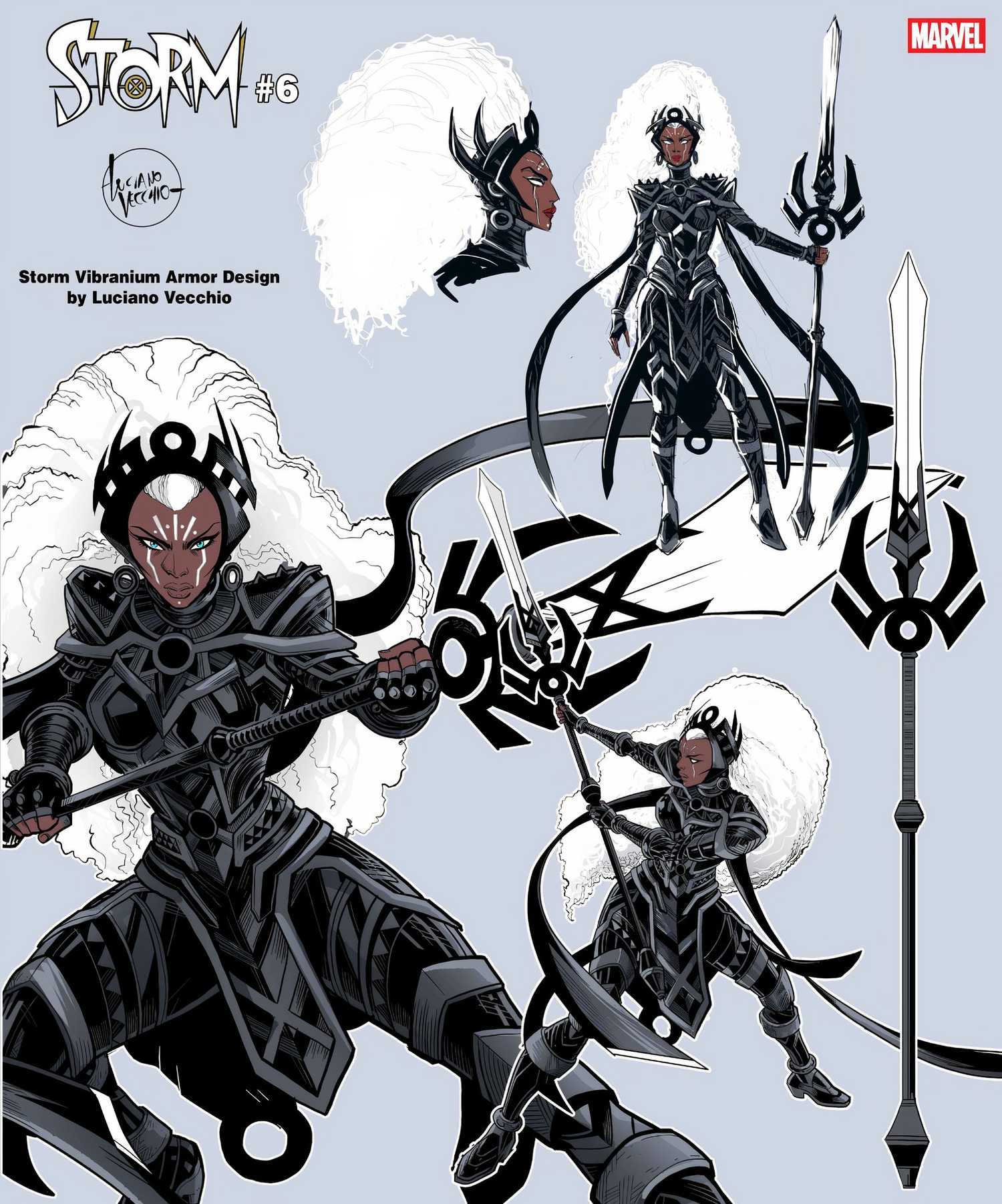 Storm Vibranium Armor design sheet