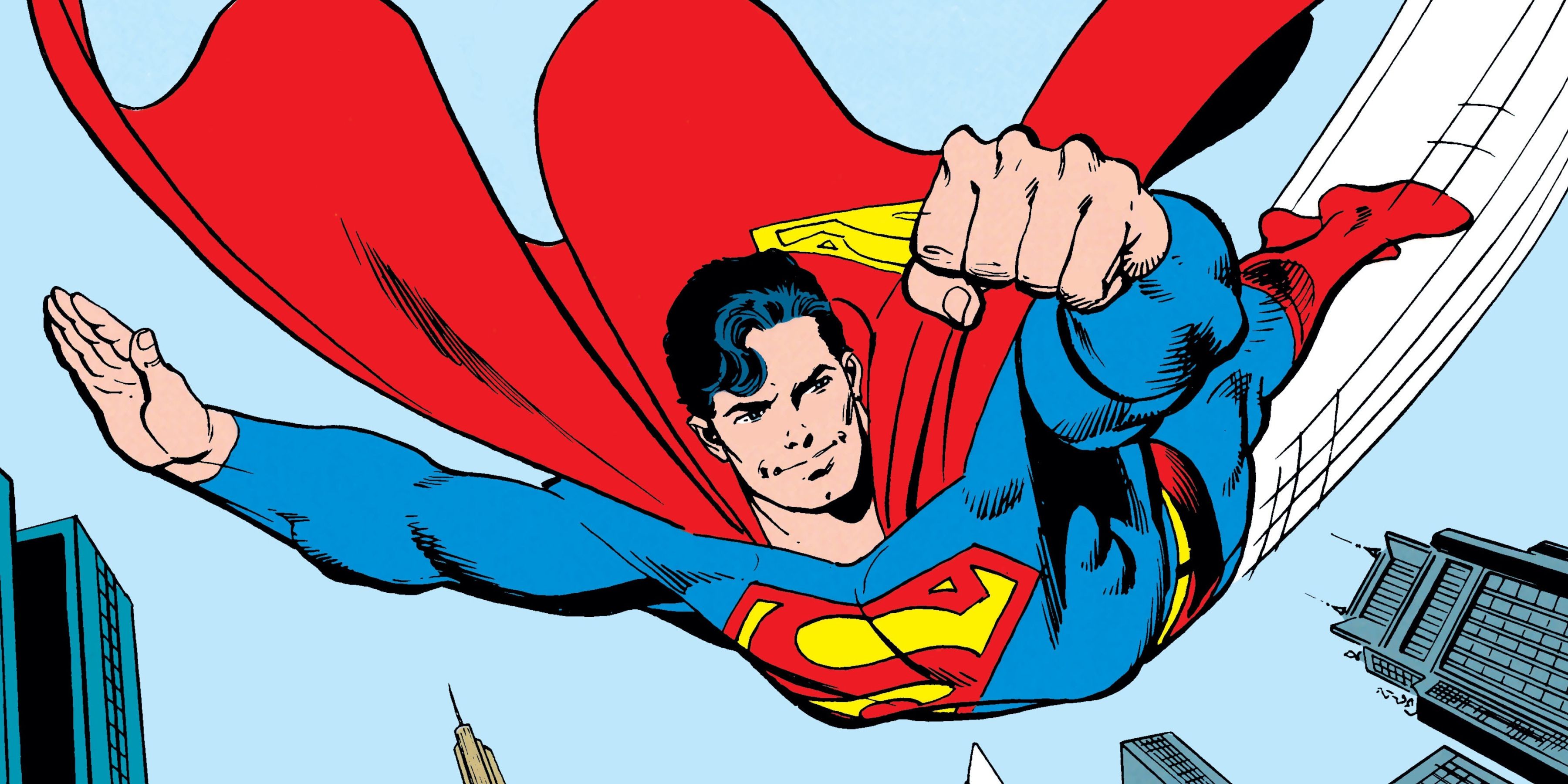 Superman flying in John Byrne's comics