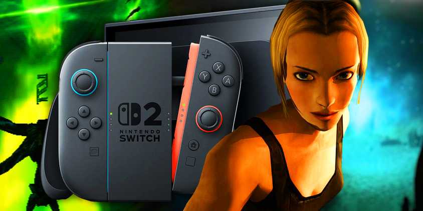 Switch 2 with a character and imagery from Eternal Darkness Sanity's Requiem