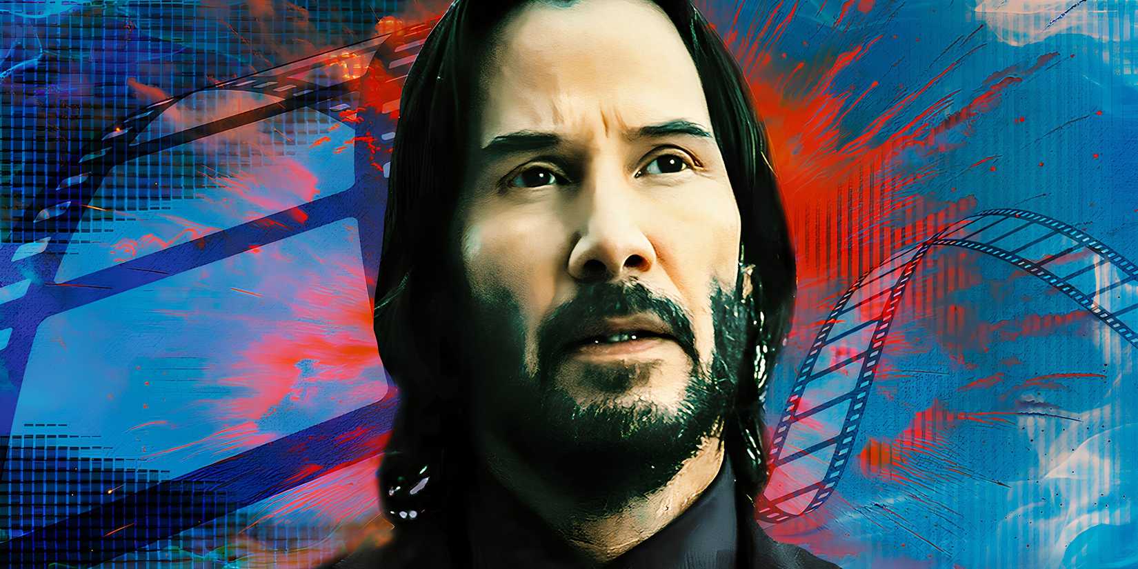 Keanu Reeves as John Wick from John Wick movie franchise