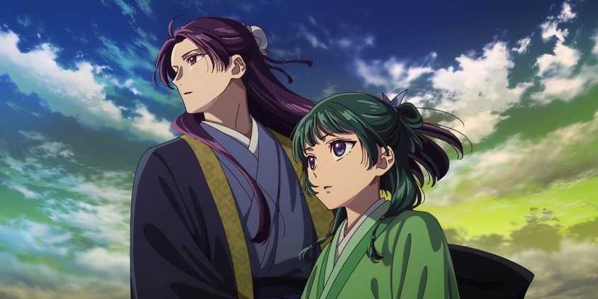 The Apothecary Diaries - Maomao and Jinshi looking into the distance