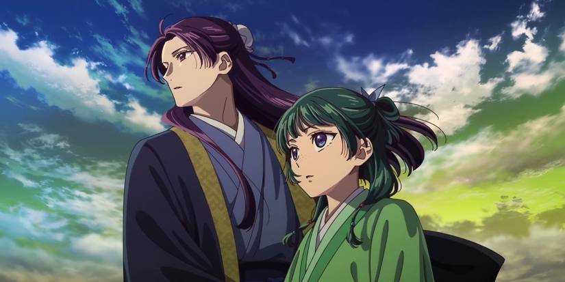 The Apothecary Diaries - Maomao and Jinshi looking into the distance