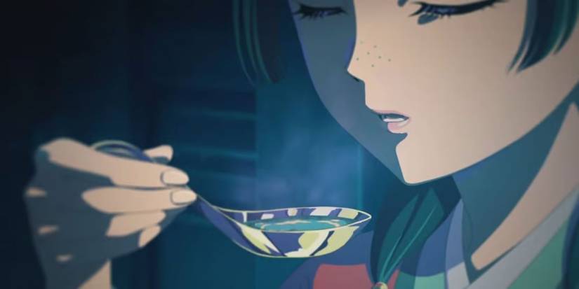 The Apothecary Diaries - Maomao drinking out of a spoon