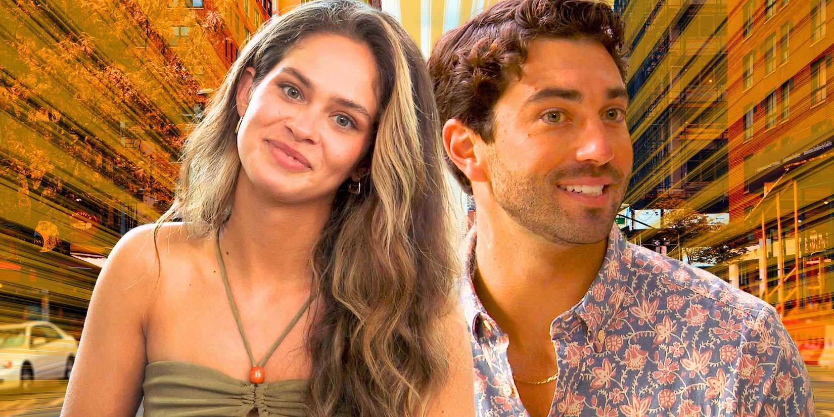 image of The Bachelor Joey & Kelsey with a new york background