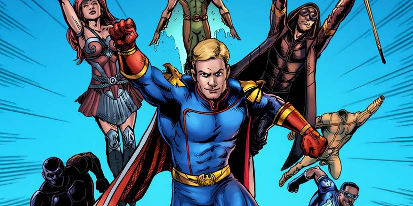 The comic book version of The Seven from The Boys Prime Video series.