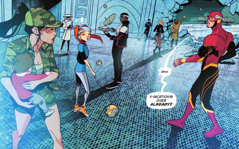 The Flash 17 Linda discovers the Flash's duplicate