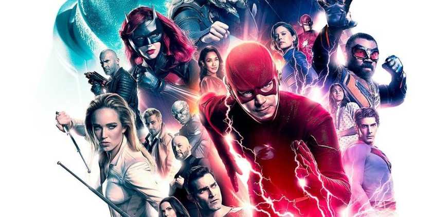 The Flash runs leading the Arrowverse in Crisis on Infinite Earths poster