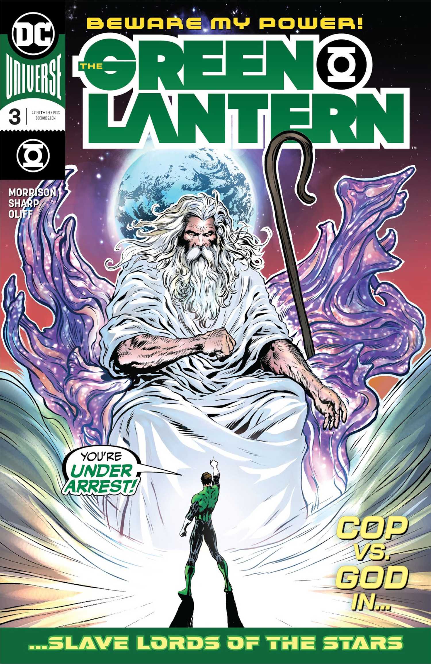 The Green Lantern #3 Cover GL places 'God' under arrest