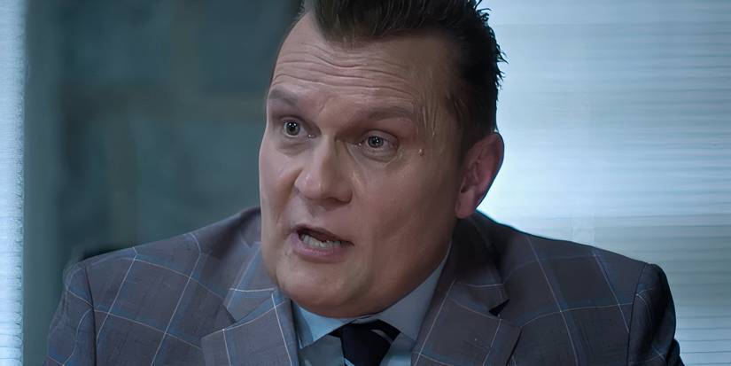 The head of Sekai Taikai speaking in Cobra Kai season 6 part 3