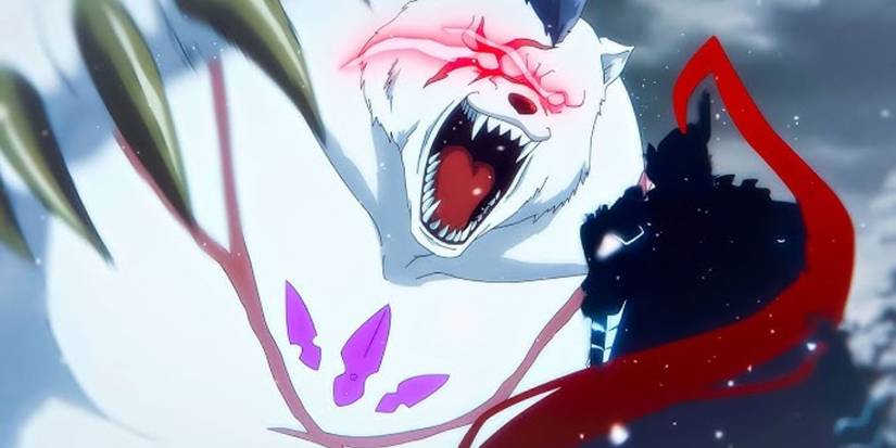 The leader of the ice bears fighting Igris