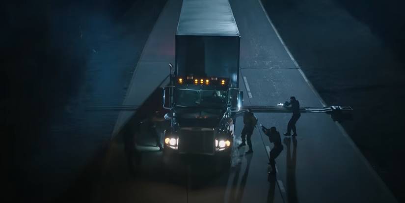 The mobile lab being hijacked in The Night Agent season 2 episode 3