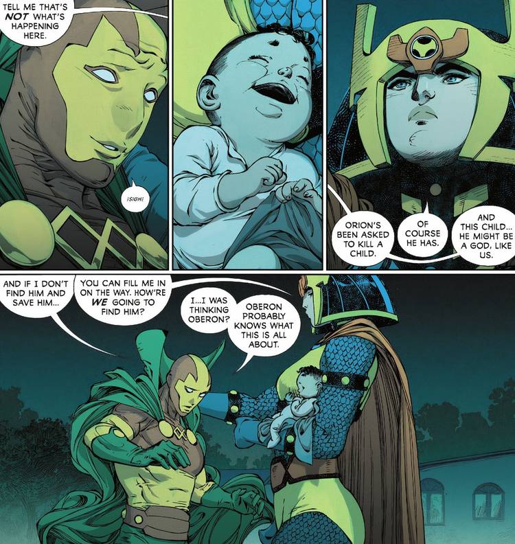 The New Gods 2 Mister Miracle tells Big Barda about the god he must save and she decides to join him
