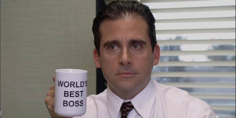 Steve Carell as Michael Scott in The Office pilot