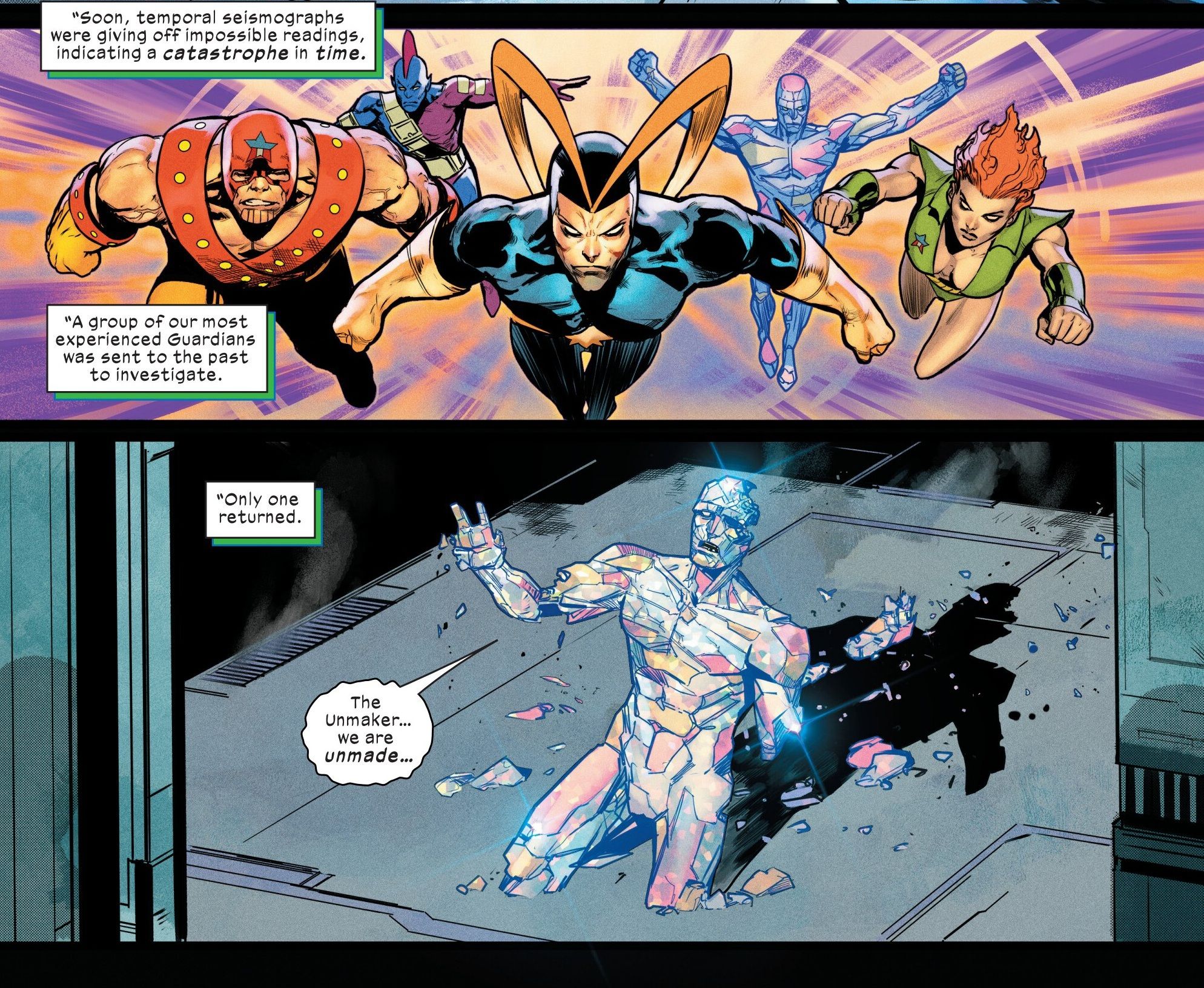 The original Guardians of the Galaxy cameo in Ultimates (2024) #8