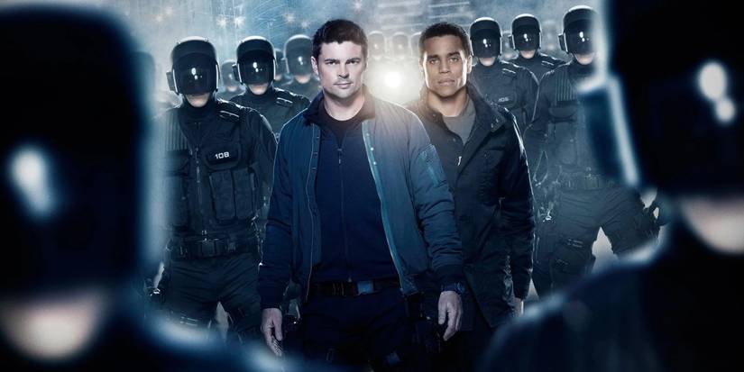 The poster for Almost Human