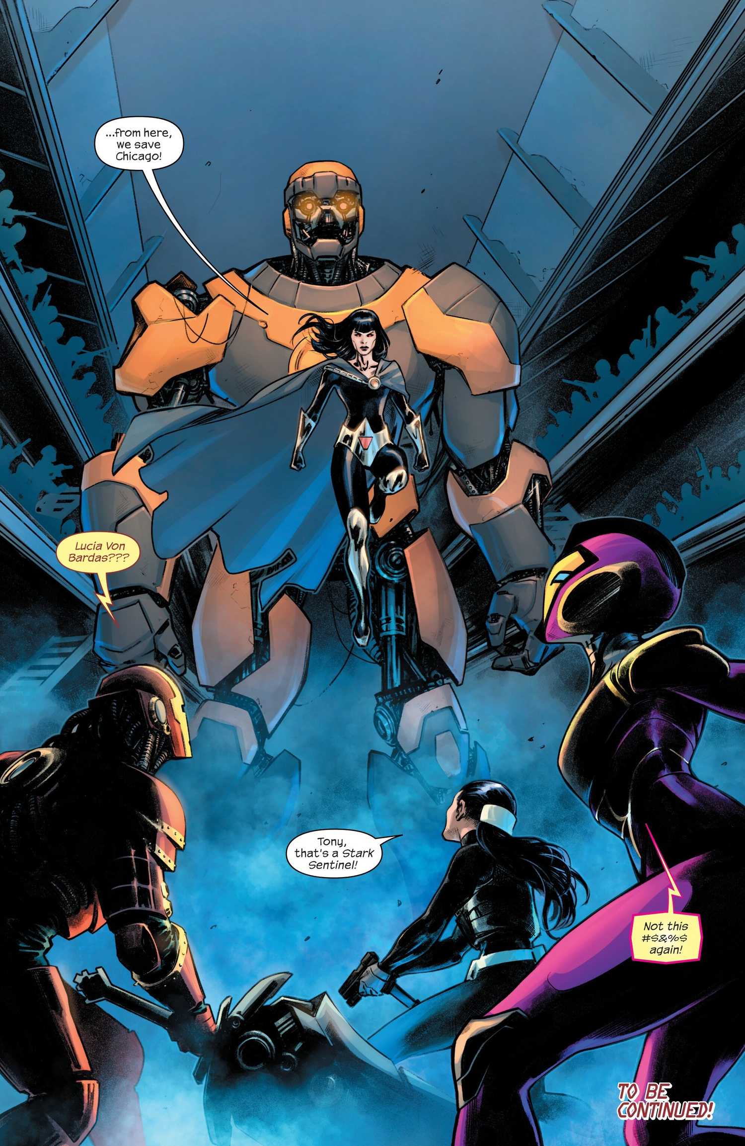 The return of Lucia Von Bardas in Iron Man (2024) #4