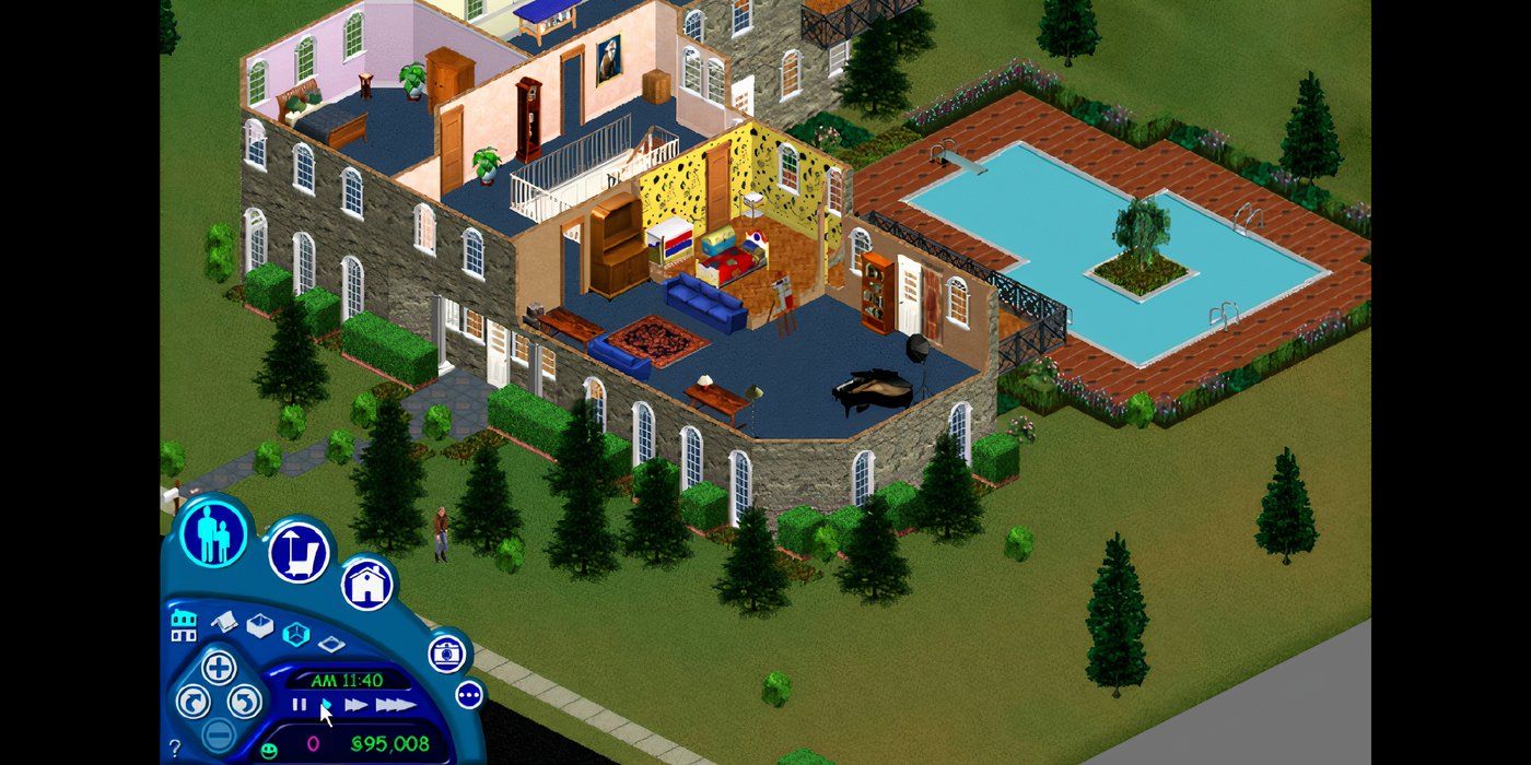 A coleção Sims Legacy mostra uma casa dos primeiros sims