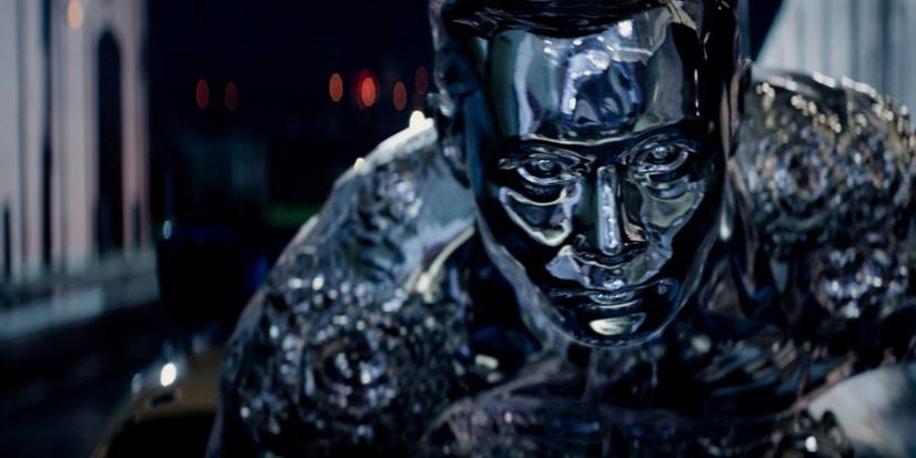The T-1000 in liquid form in Terminator Genisys