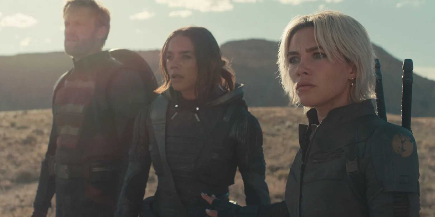 The Thunderbolts stand in a field in USA Today exclusive