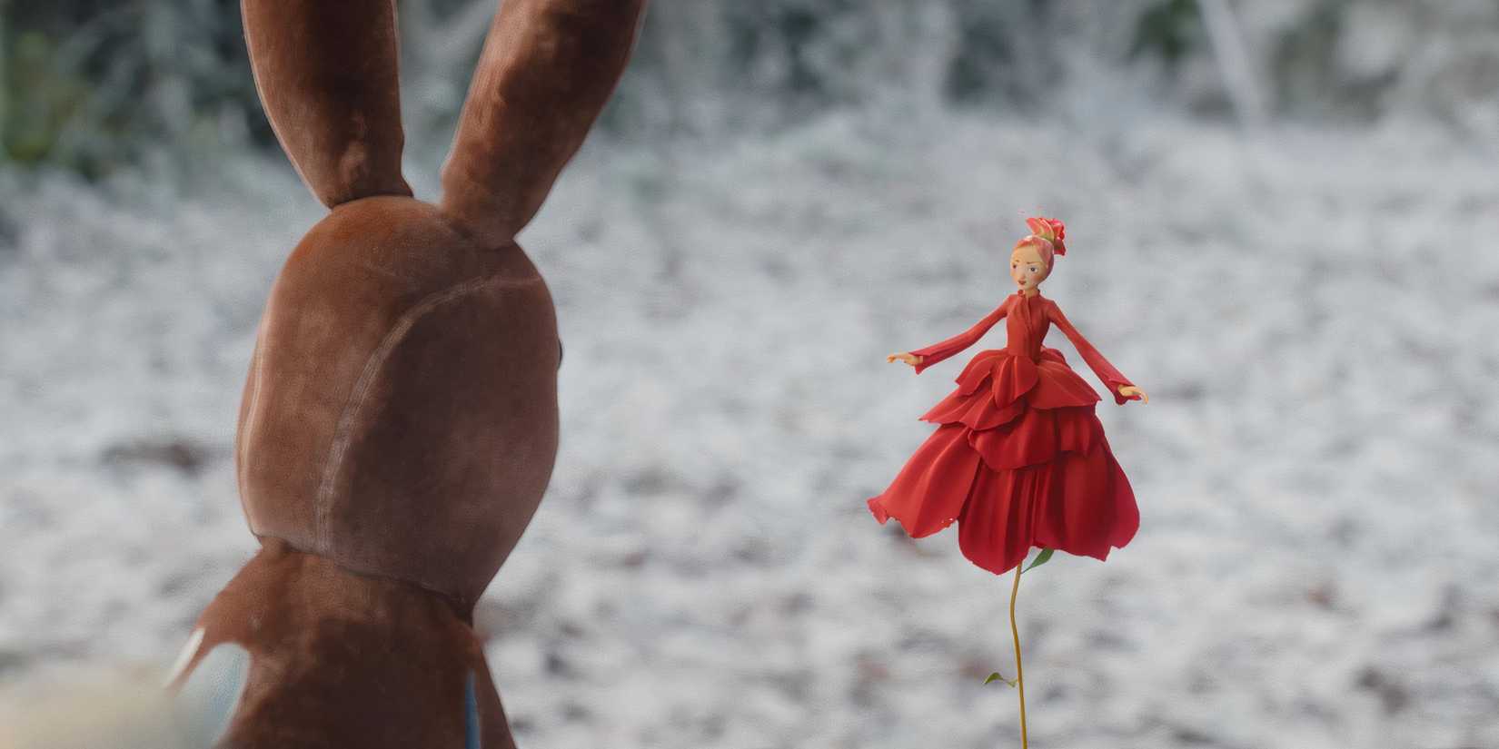 The Velveteen Rabbit and the Playroom Fairy talk in the snow in the Apple holiday short
