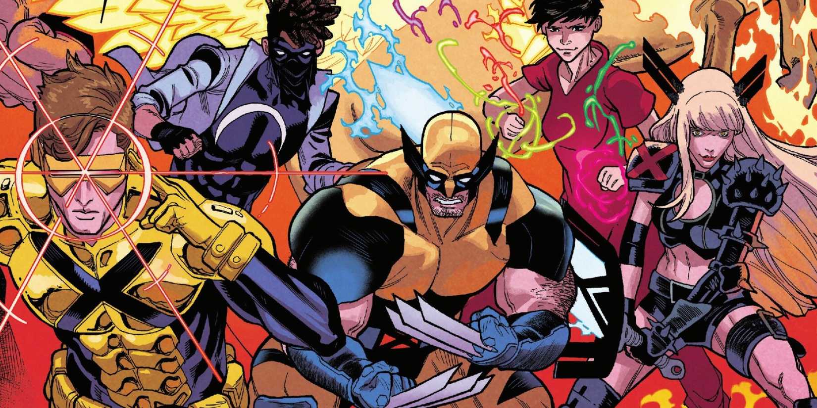 Cyclops, Wolverine, Magik, Jubilee, and Ransom prepare for battle.