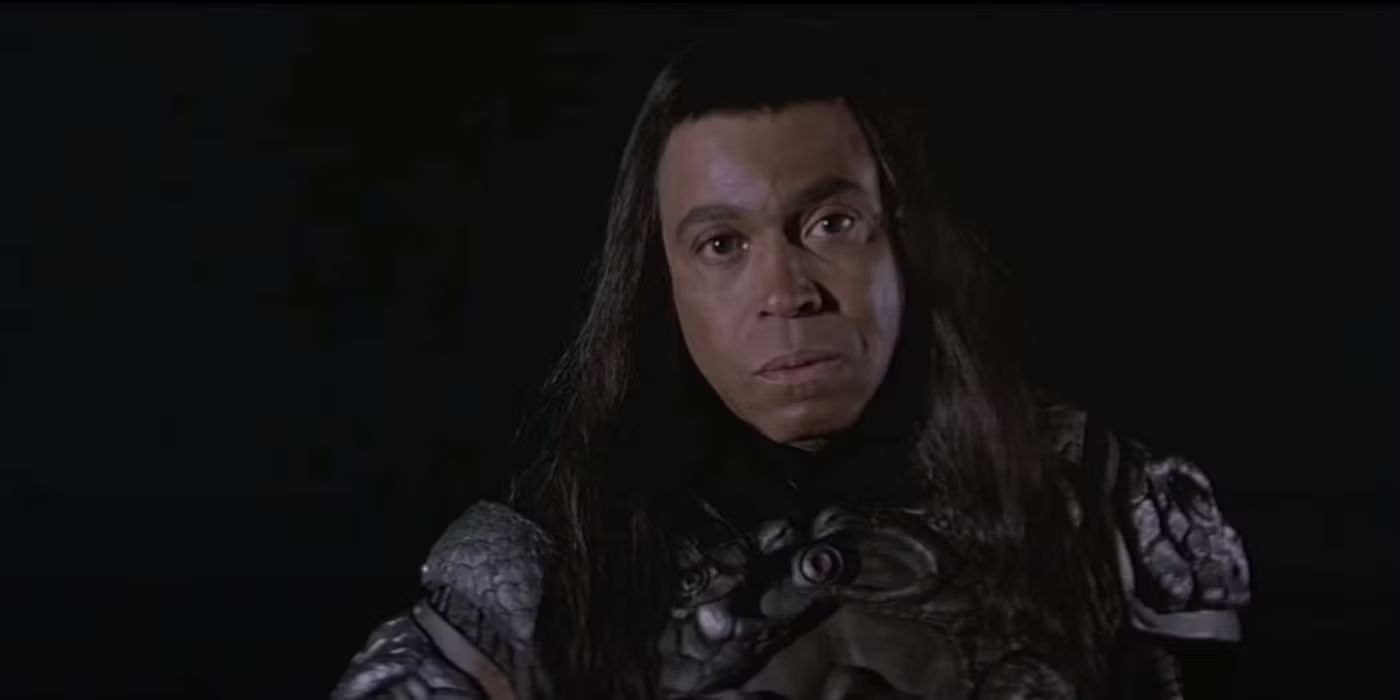 Thulsa Doom (James Earl Jones) looking angry in Conan the Barbarian.