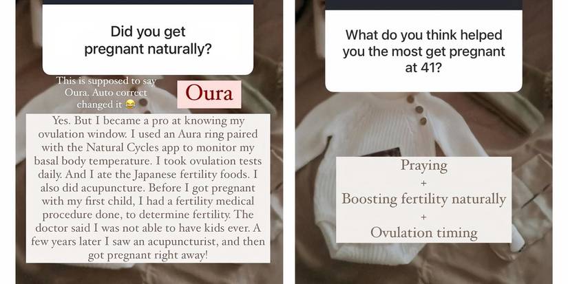 Tigerlily Taylor from 90 Day Fiancé: Before the 90 Days Instagram Story about fertility