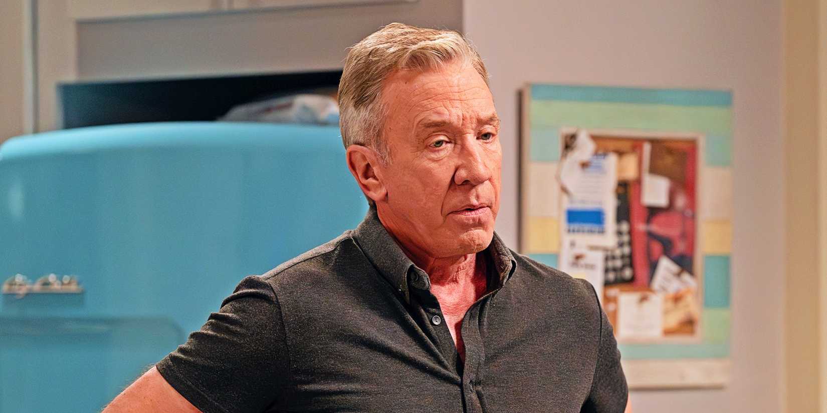 Tim Allen as Matt, looking worried, and deep in thought, in Shifting Gears