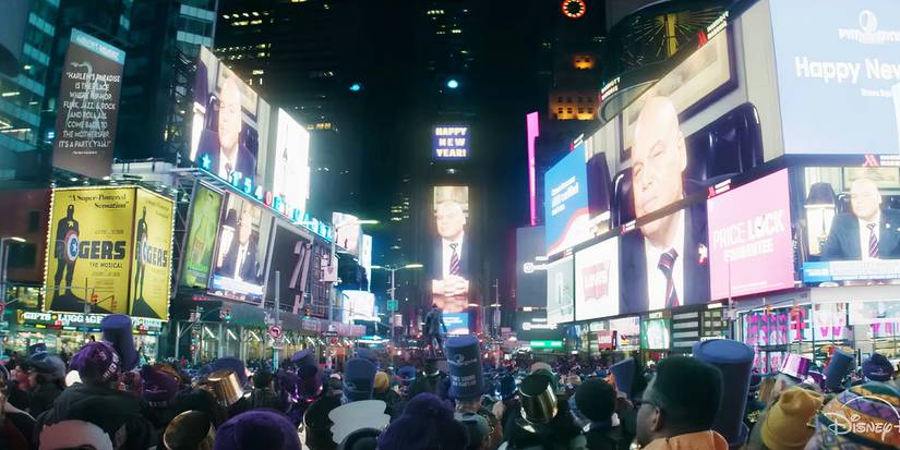 Times Square in Daredevil Born Again's trailer