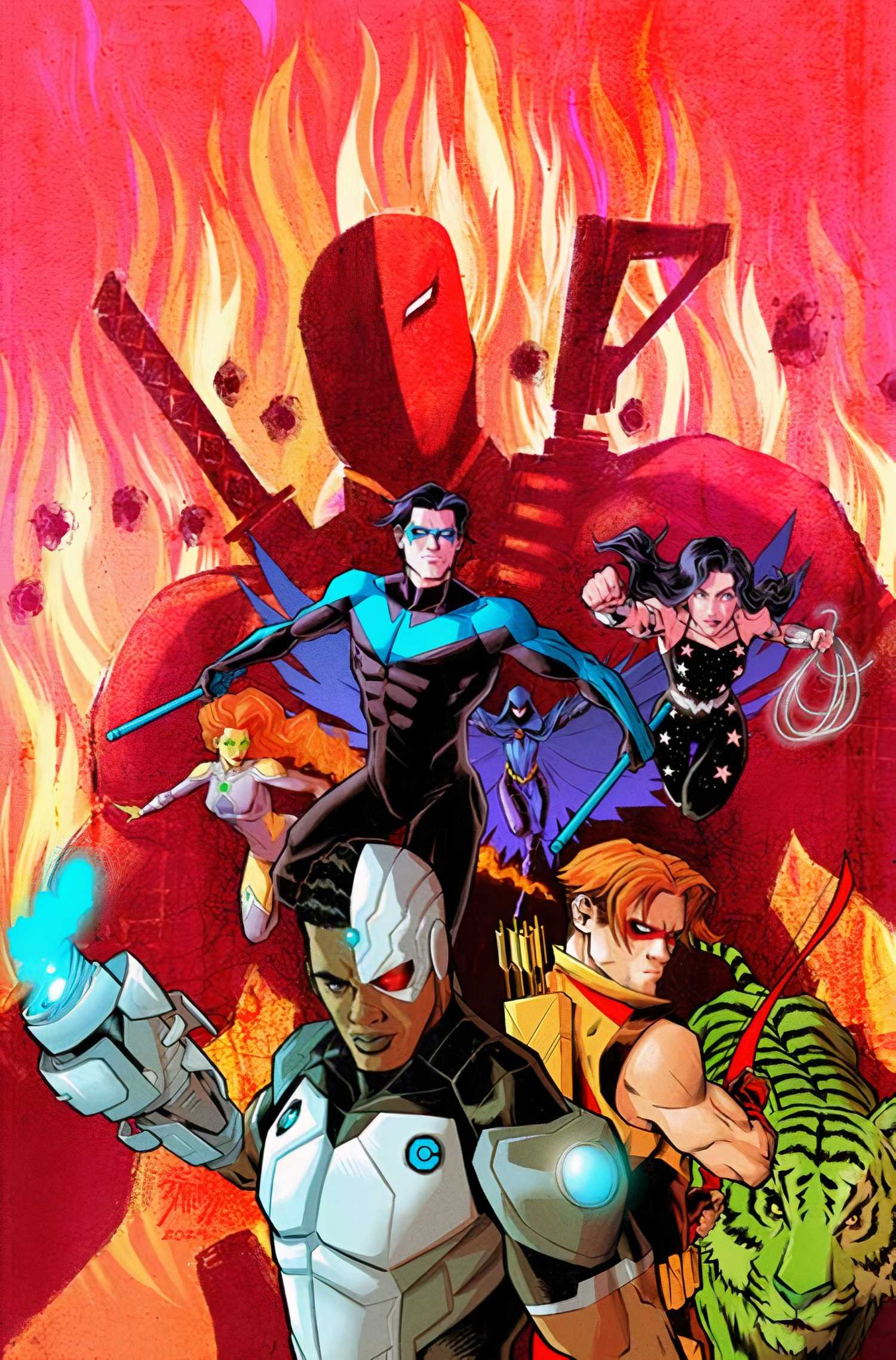 Titans #22 Deathstroke variant cover 2