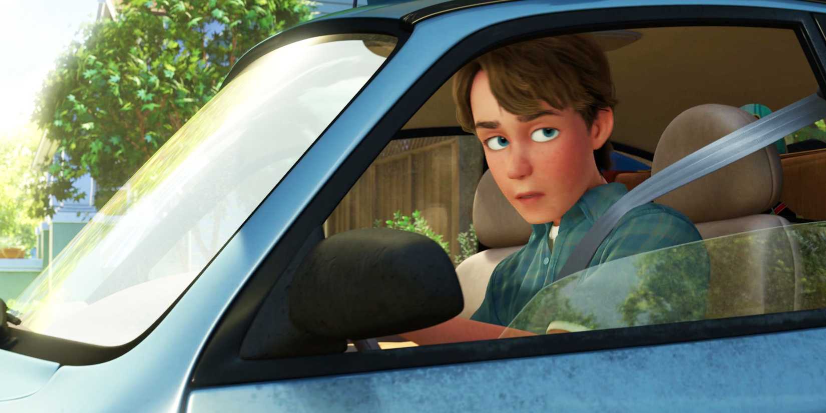 Toy Story 3 Andy driving the car