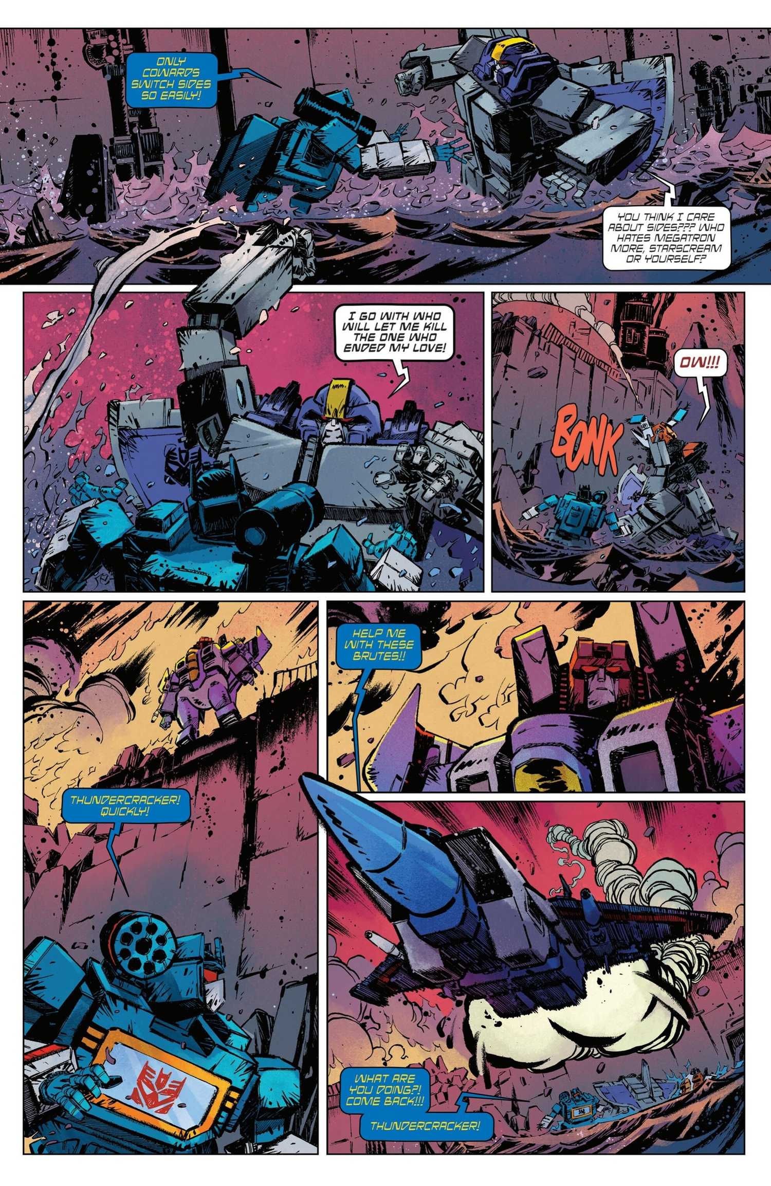 Transformers #16 Thundercracker leaves SOundwave's Decepticons