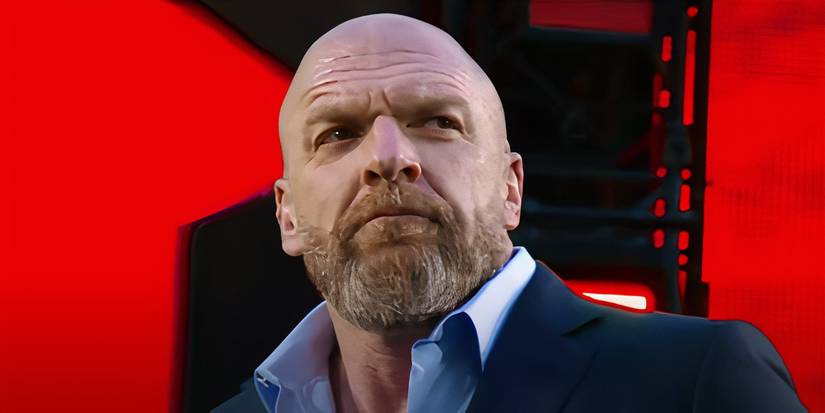 Triple H in Netflix Screenshot looking up