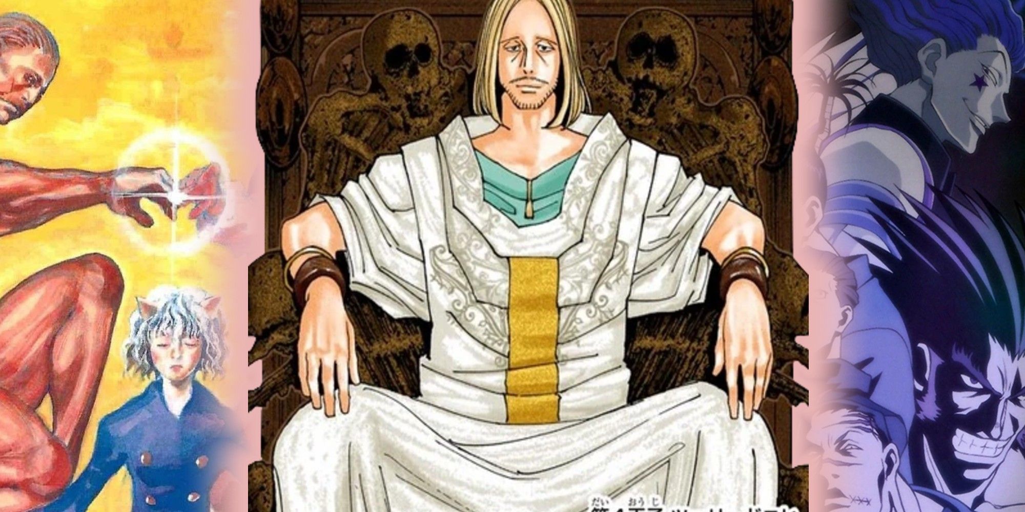 Tsseriednich between the Royal Guards and the Phantom Troupe