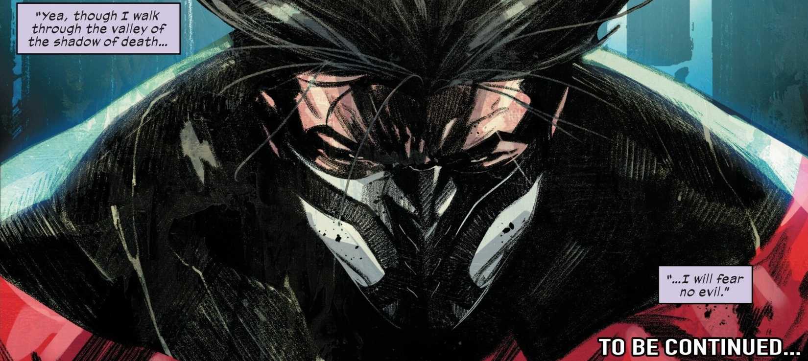 Ultimate Wolverine scowls at the reader.