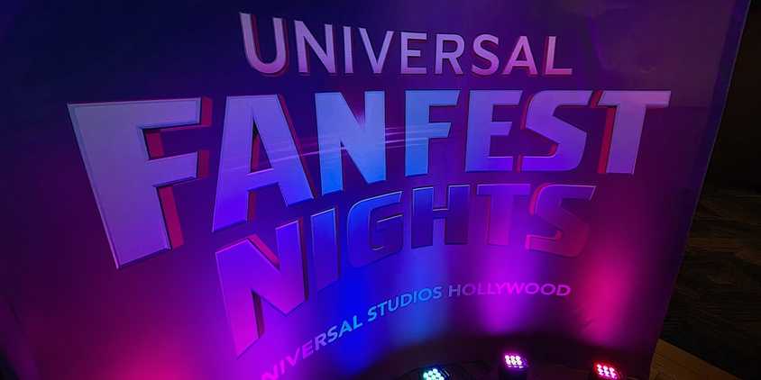 Universal Fan Fest Nights 2025 Sign