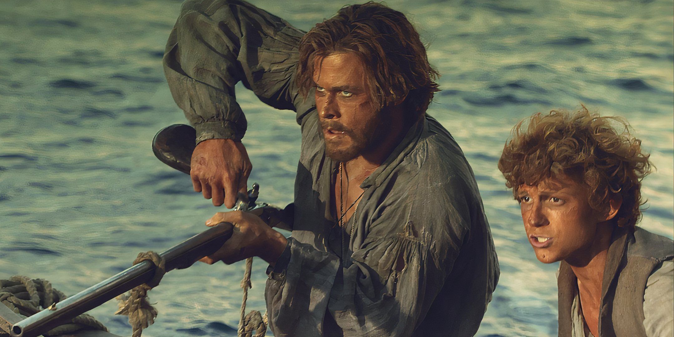 Chris Hemsworth & Tom Holland in In the Heart of the Sea