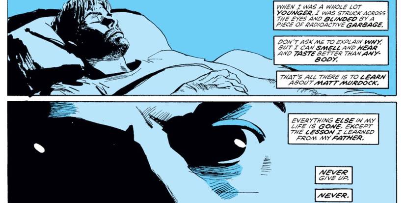 Matt Murdock in Frank Miller's Daredevil: Born Again