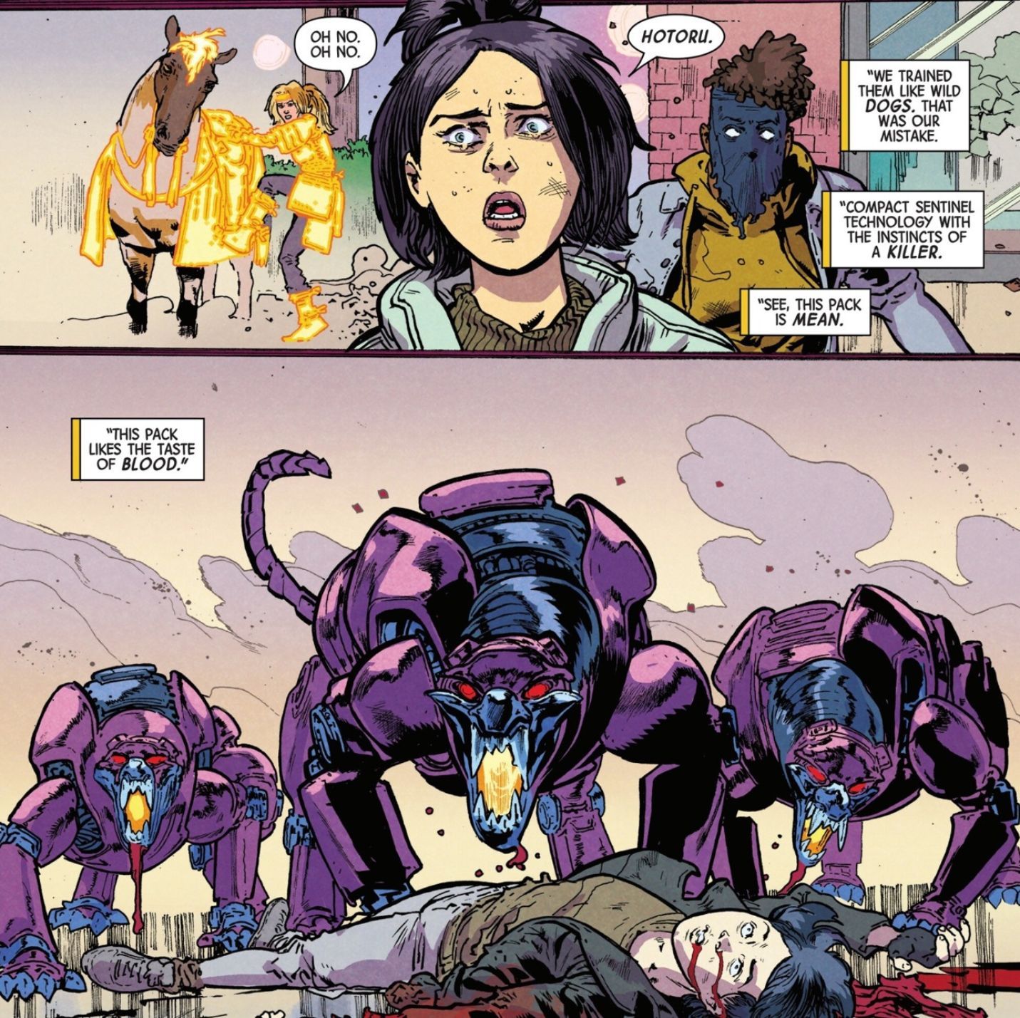 Excanny X-Men #9: The Outliers see Hotoru aka DeathDream dead