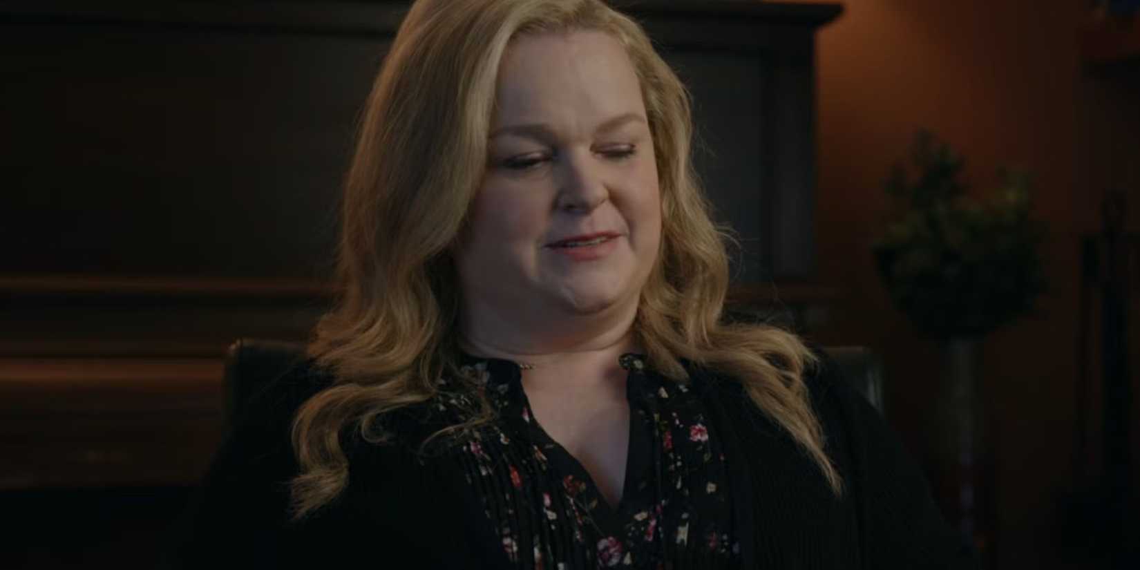 Elizabeth Bowden looking sad as Liv Baker in Resident Alien