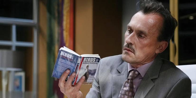 T-Bag reading in Prison Break