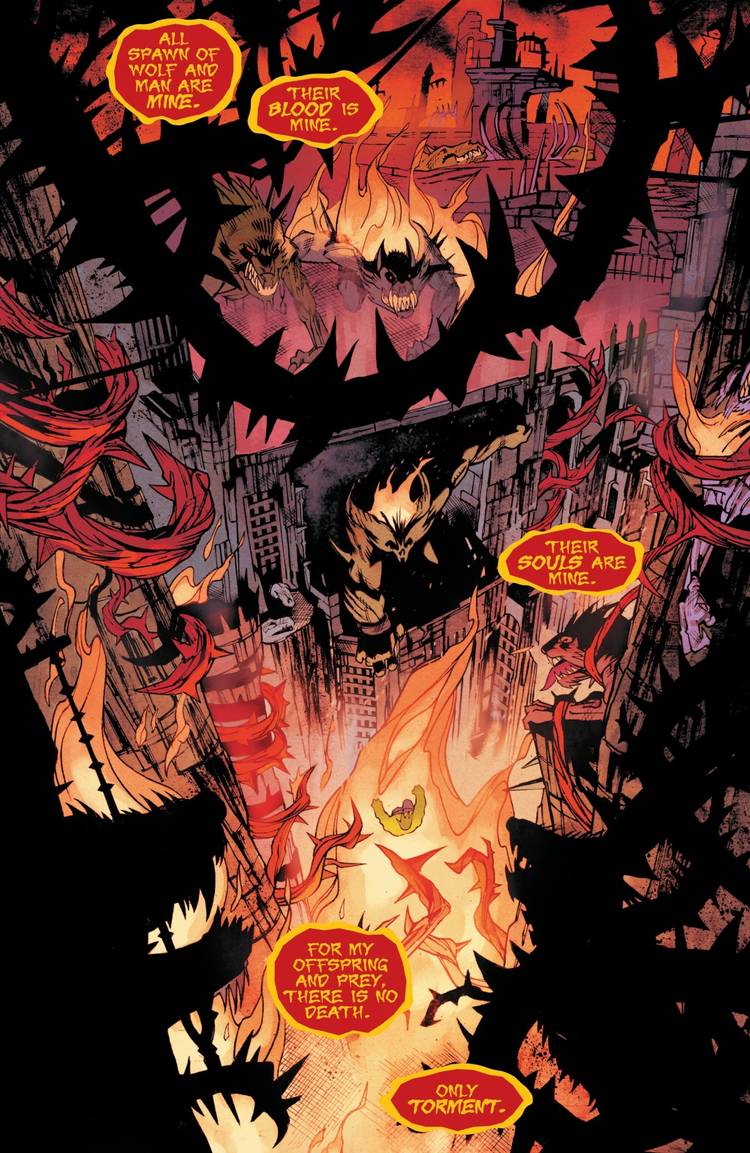 Comic book page: Varcolac Remarks That All Werewolf Souls Belong To Them