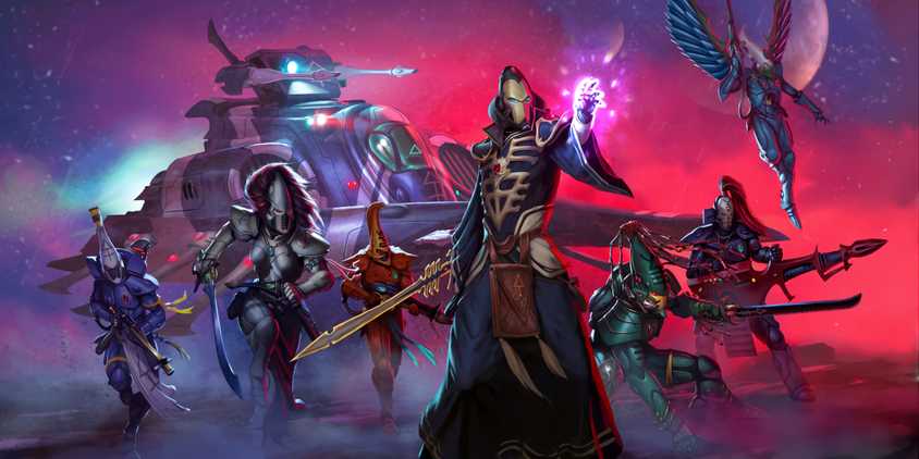 Aeldari Aspect Warriors from Warhammer 40K.