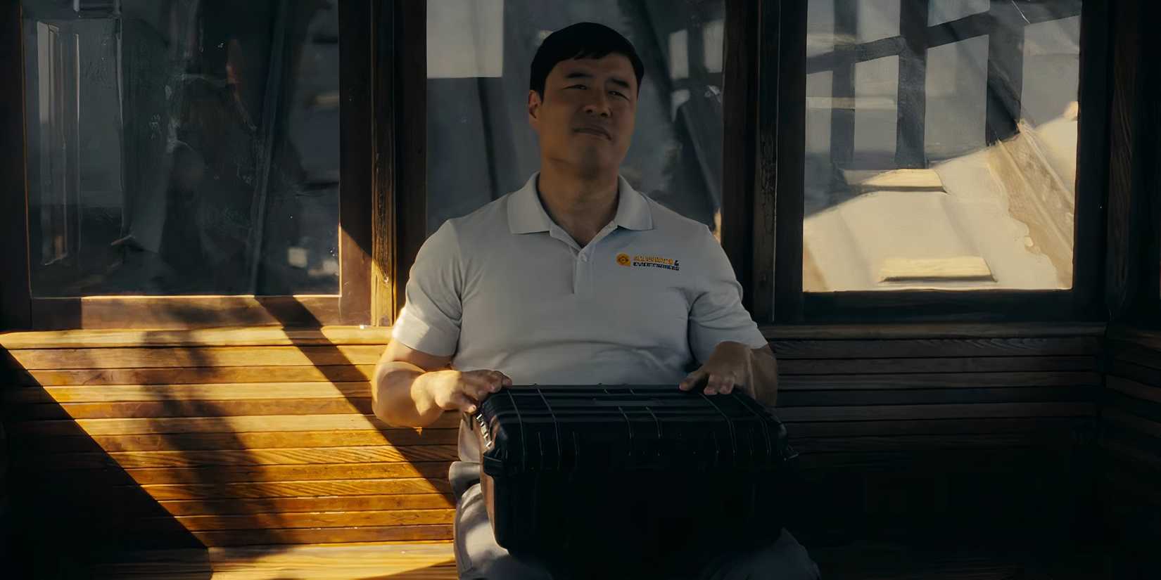 Randall Park as Moriarty in Watson with stolen DNA samples.